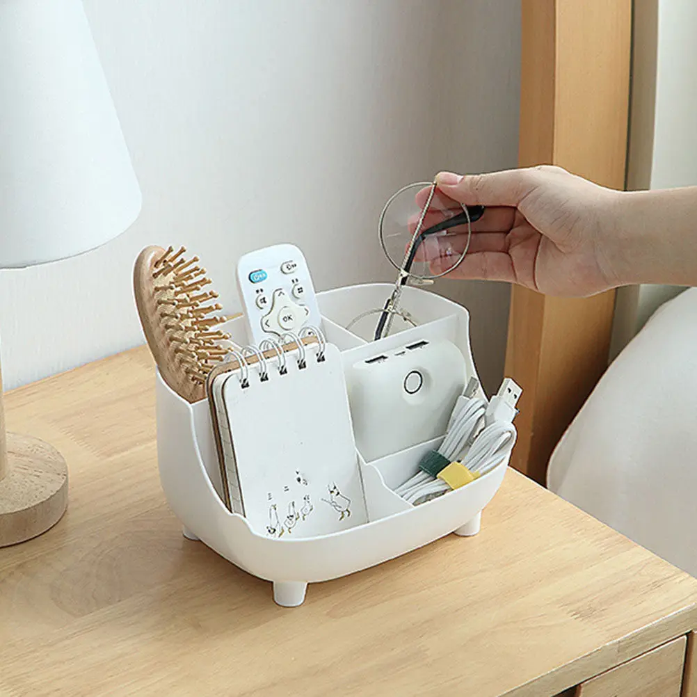 다기능 플라스틱 문구류 보관함 데스크탑 정리함 사무실 및 가정용 다중 그리드 잡화 보관함