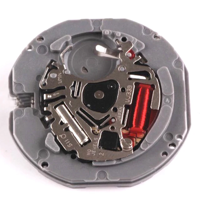 3 Hands Quartz Movement VJ33B Watch Date at 3 O'clock Dual