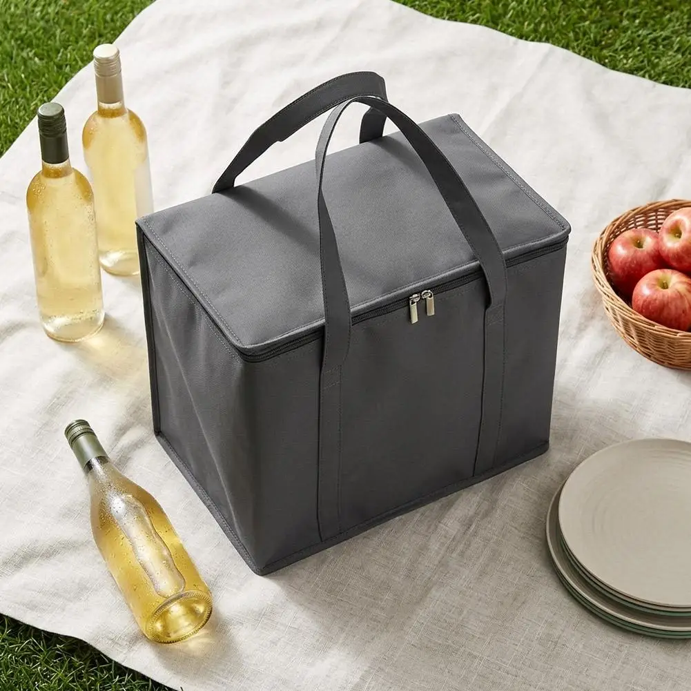 Triple-Insulated Portable Lunch and Beverage Carrier