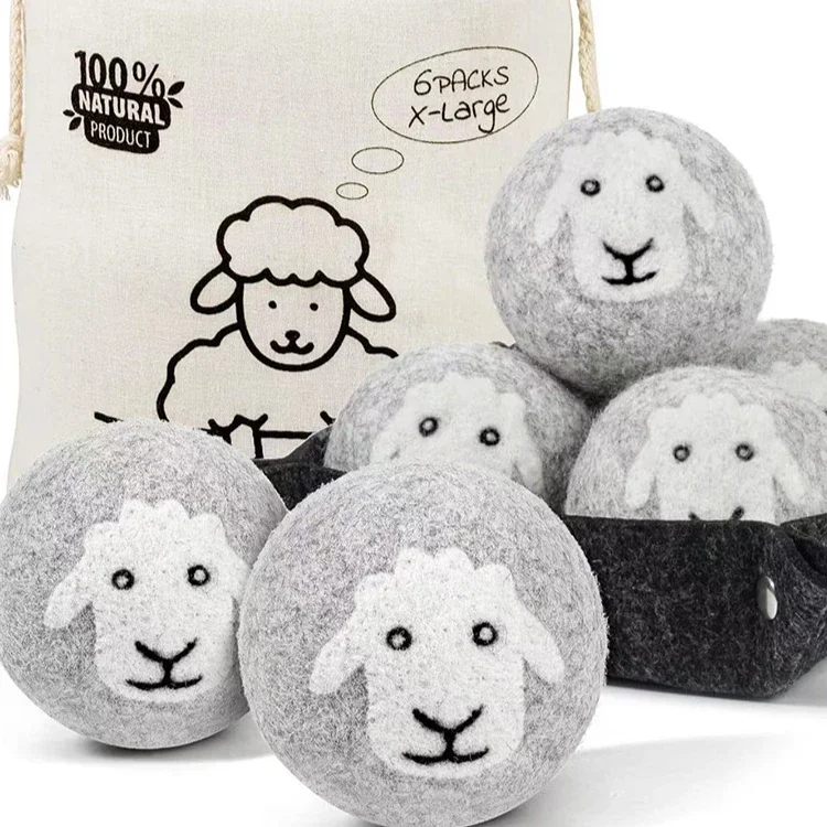 Wool Felt Ball Anti-static Washing Machine Anti Entanglement Washing Ball Wool Gray Drying Sticky