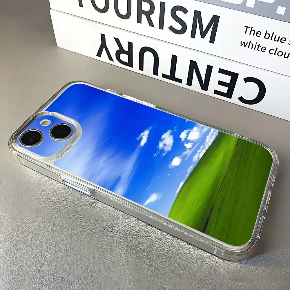 Frutiger Aero Transparent Soft Phone Case
