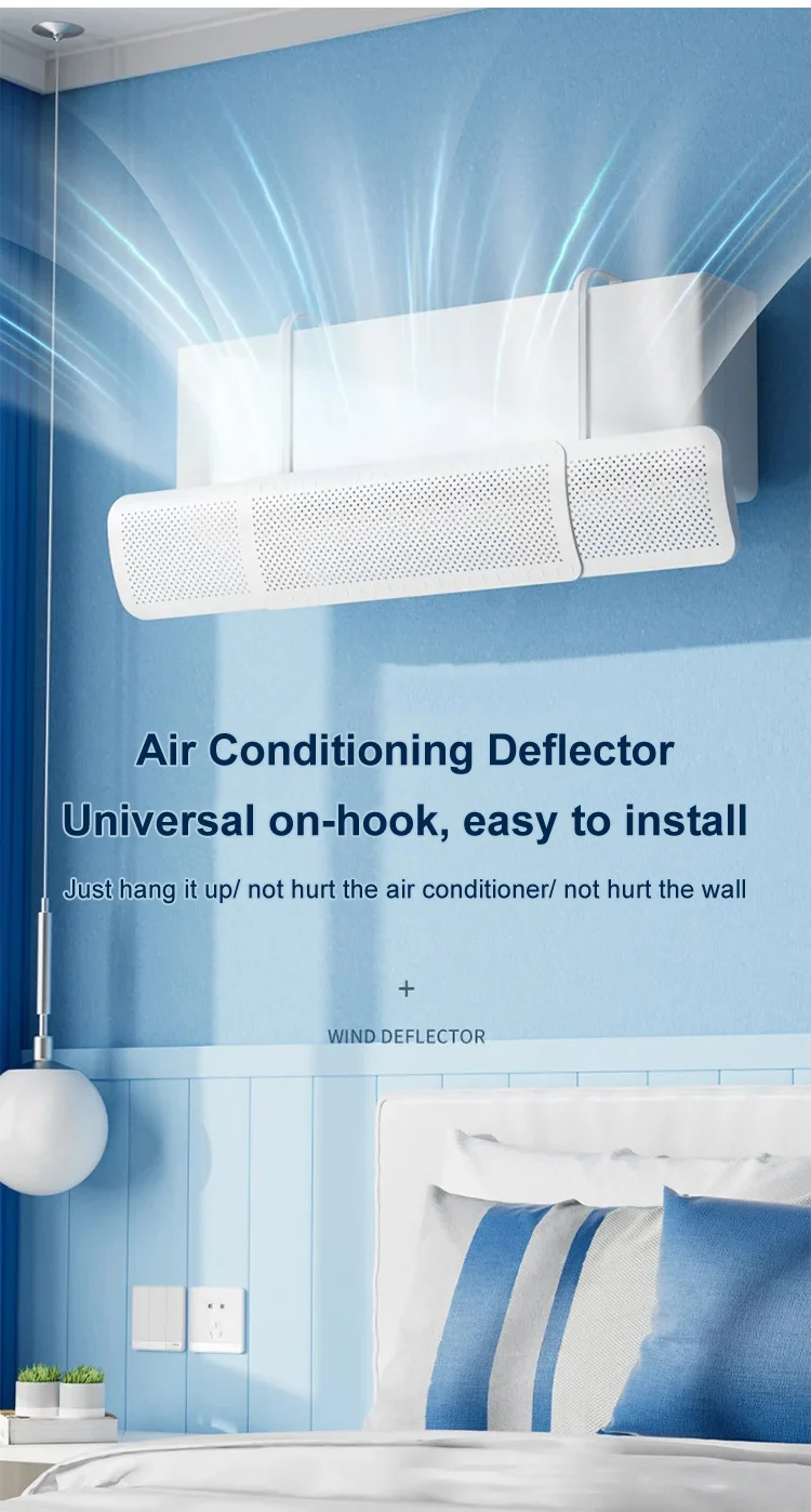 Description Picture 3 of itemHousehold Wall Mounted AIR Conditioner Wind Deflector Windproof Direct Blowing Wind Shield