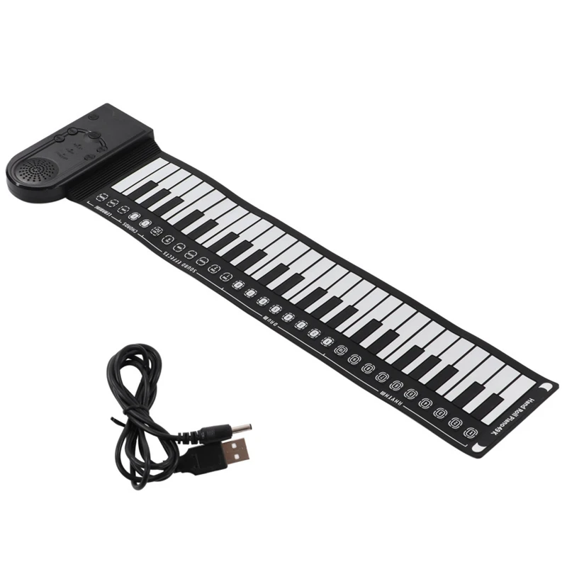 

Keyboard Piano Roll Up Electric Piano For Beginners Foldable 49 Keys Electronic Piano Durable Easy Install Easy To Use