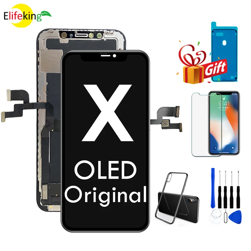 

Original OLED LCD For iPhone X Display Screen A1865 A1901 A1902 A1903 Touch Ecran Replacement Digitizer Assembly Phone Repair