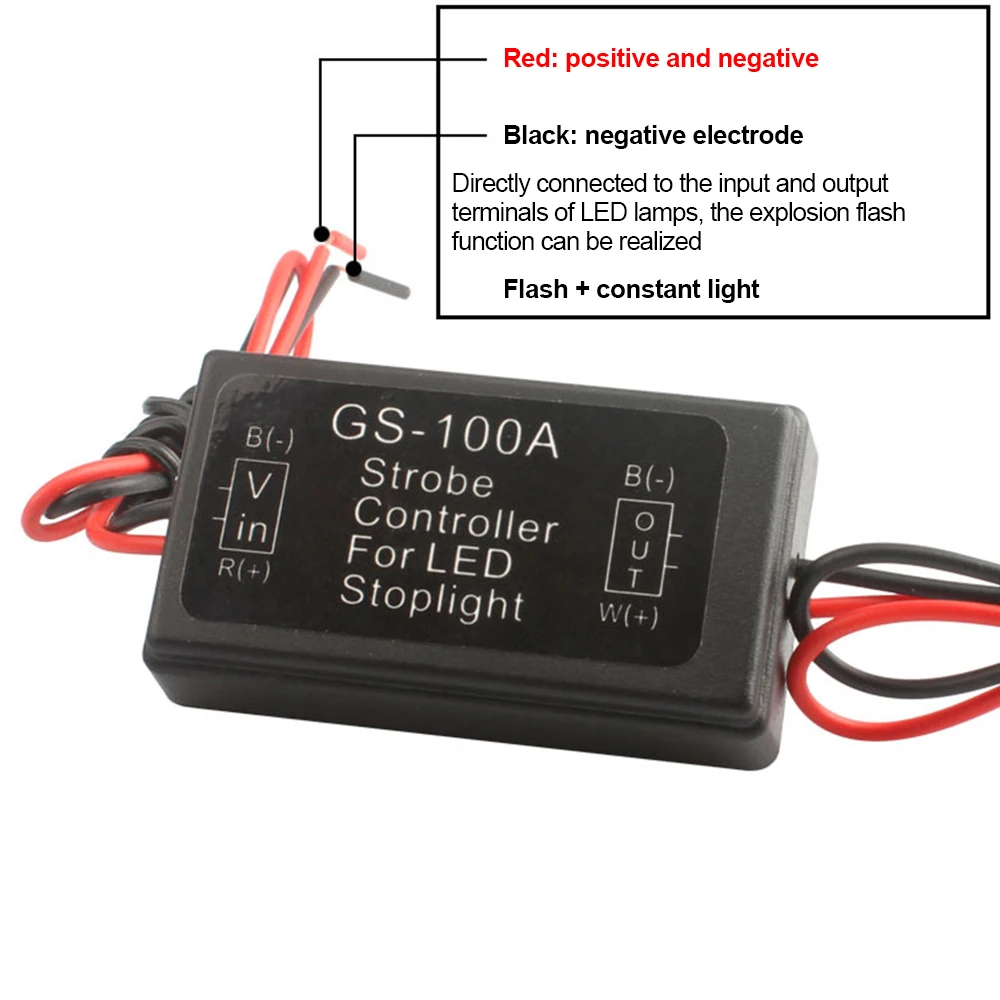 thumbnail image 2 of GS-100A Strobe Controller For LED Tail Lights (12-24V 2 of 10