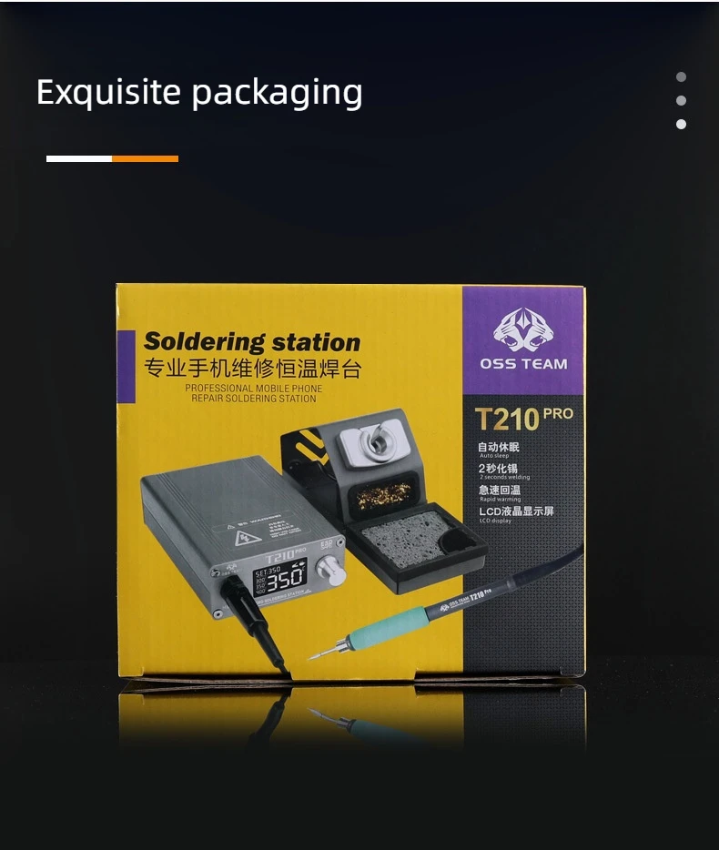 T210Pro Soldering Station 75W LCD Digital display for Precision repair mobile ph