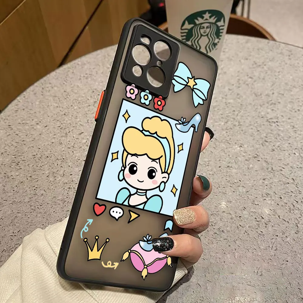 thumbnail image 1 of Funda mate para OPPO Realme 10 9 9I 8 8I 7 7I 6 5 FIND X3 X4 PRO 4G 5G Funda Coque Capa Funda carcasa dibujos animados Anime Blancanieves, 1 of 5