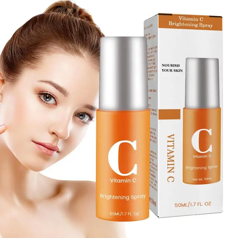 Face Toner 1pcs 50ml Vitamin C Brightening Facial Spray Mist for face