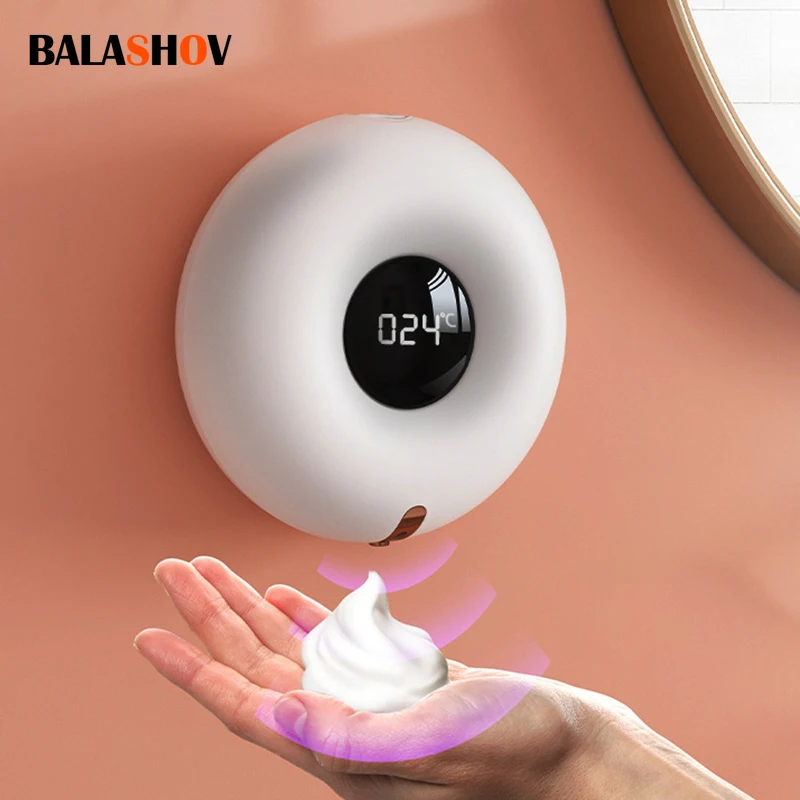 

Cleaning Foam Machine Soap Dispenser LED Display Automatic Induction Foam Hand Washer Sensor Household Infrared Soap Dispenser