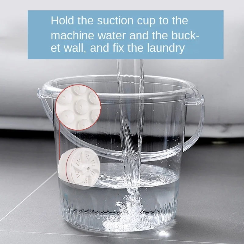 Ultrasound Turbo Washer Portable Laundry Fold Bucket Home Travel Mini Panty Washing Machine Multifunction Cleaning Outdoor Washe