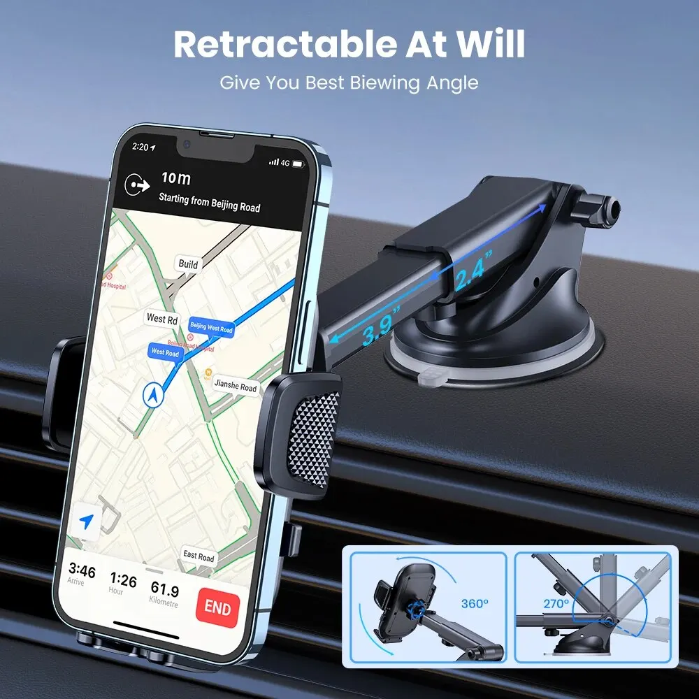Car Phone Holder Mount for IPhone Phone Mount for Car Dashboard Accessories Automobile Smartphone