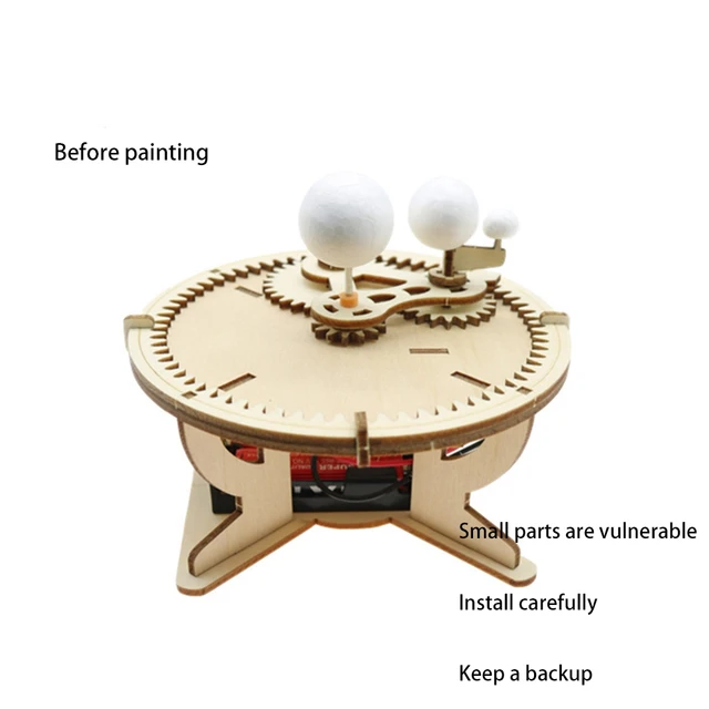 Science Toys Solar System Model Astronomy Sun Earth Moon Planet Experiment Educational Toy for Children STEM Kit 3