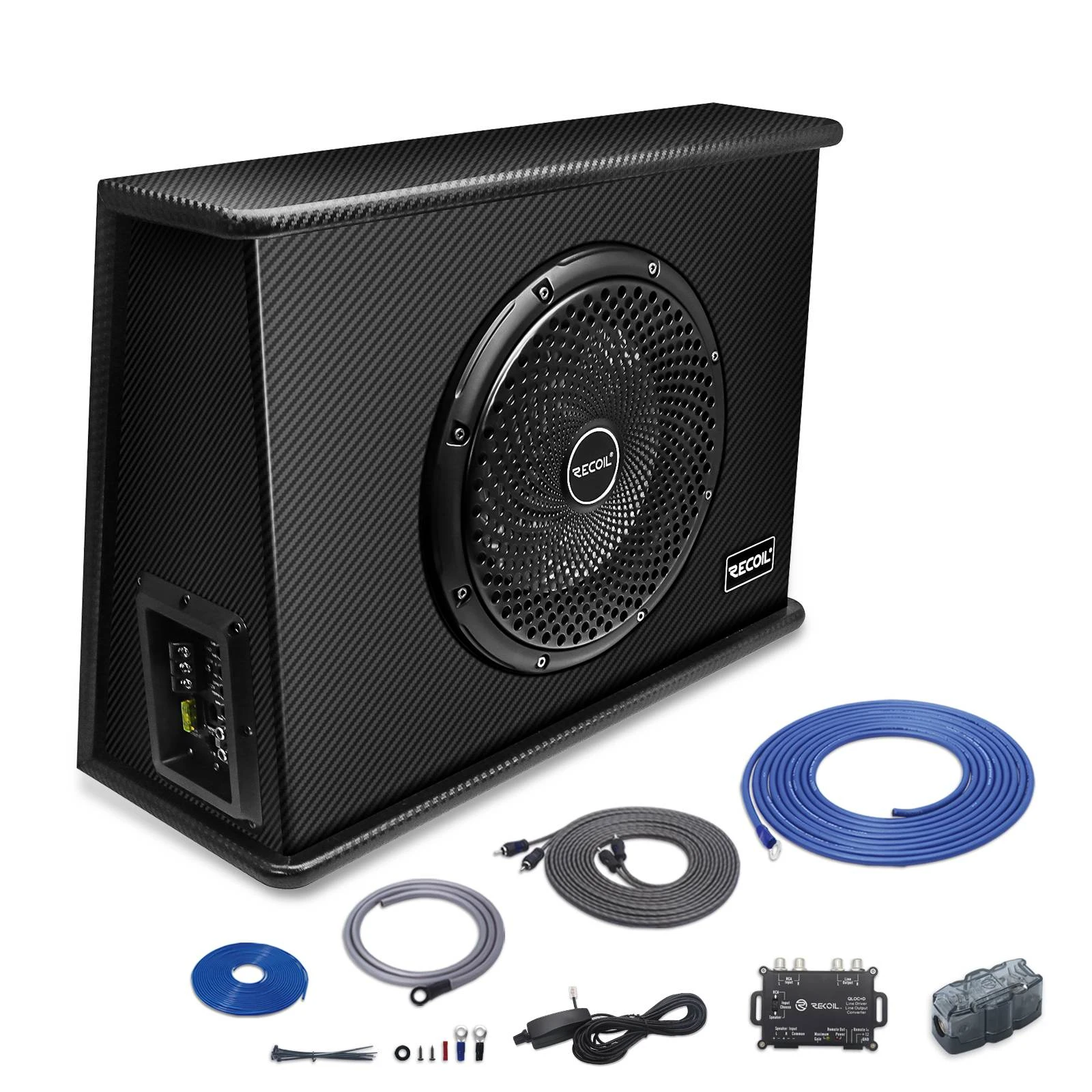 Recoil Sws12 12 Inch 600w Slim Active Ported Subwoofer Enclosure With