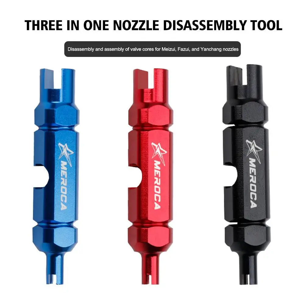 Multifunctional Bicycle Valve Core Tool Wrench Spanner MTB Road Bike Tire Valve Extension Remover Wrench Tire Repair Tools