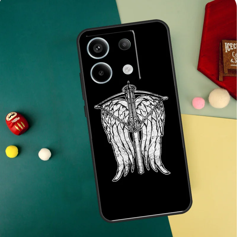 Daryl Dixon Wings Zombie Case For Xiaomi Redmi Note 12 11 10 9 13 Pro Plus 9S 10S 11S 12S Redmi 13C 9C 10C 12C Cover