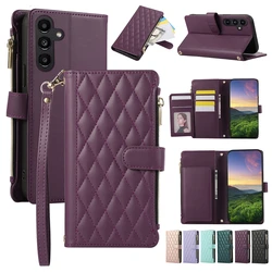 Premium Wallet Phone Case with Multi - Device Compatibility - Samsung A20 A30 (Dark purple)