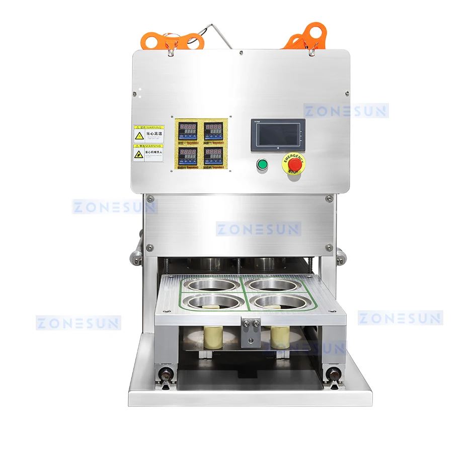 ZONESUN ZS-FK4C Semi Automatic Yogurt Cup Sealing Machine