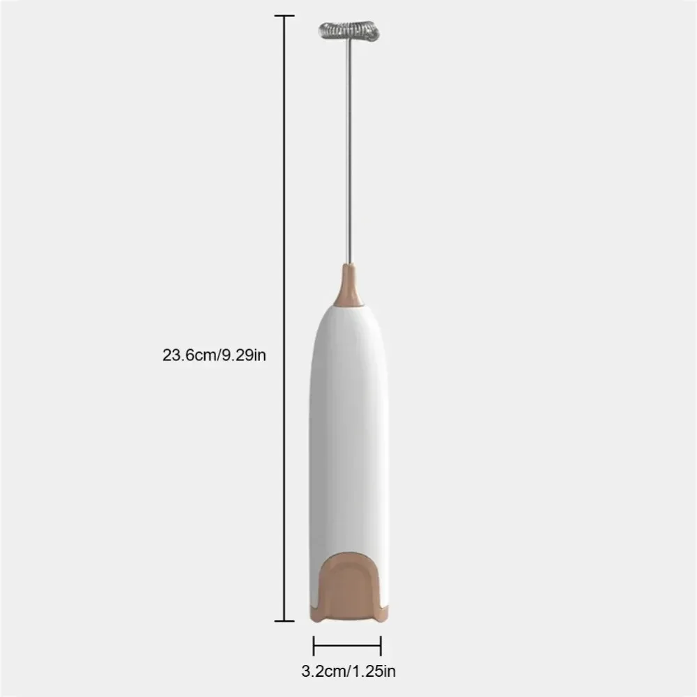 Electric Hand Blender Milk Foam Maker Drink Mixer Battery Wireless Creamer Whisk Kitchen Stirrer Automatic Rotary Egg Beater