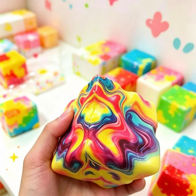 Stress Relief Water Cube - Sensory Squeeze Block