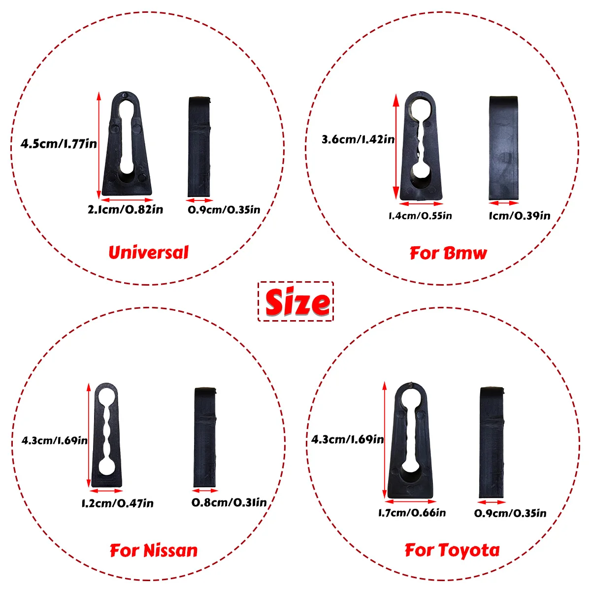 Car Door Lock Damper for Toyota Nissan Honda Hyundai Renault Peugeot Citroen Skoda