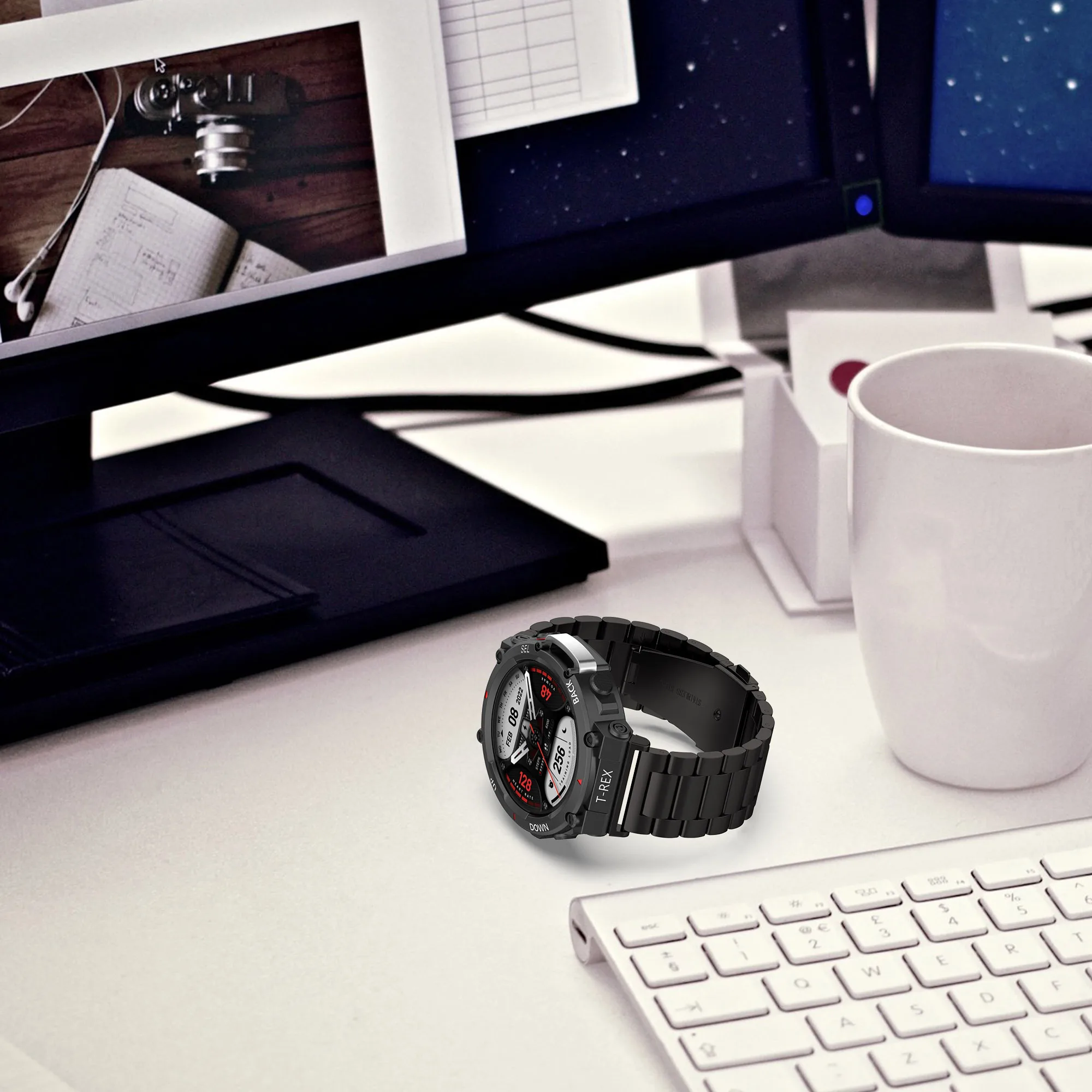 ݼ  Amazfit T-Rex 2 Ʈ ġ  Huami ð T-Rex 2 Correa ׼ /ǹ ð 