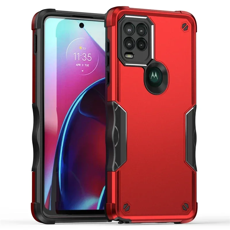 Durable Non-Slip Shockproof Case with TPU Bumper and Hard Plastic Back Cover
