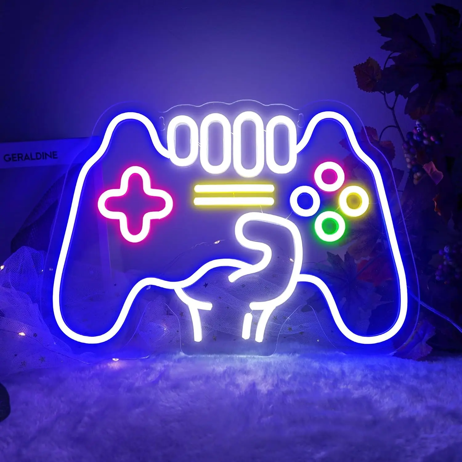 Gamepad Shaped LED Neon Sign for Gamer Room Decor - Image 5