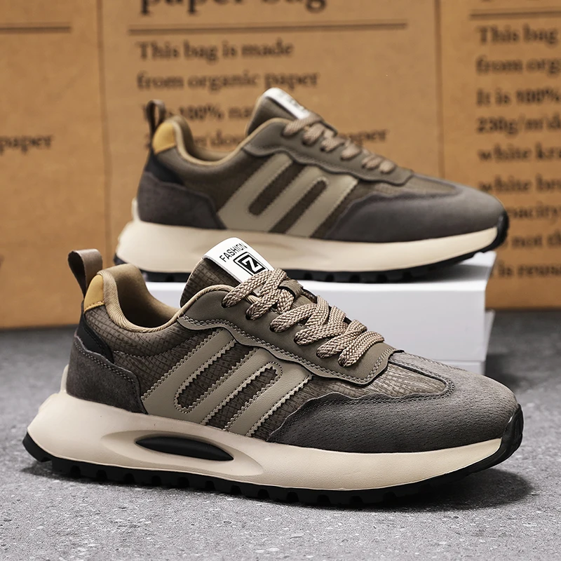 Men's shoes with a luxurious texture, a new modern brand 2025, spring and fall season, athletic running shoes for teenage students...