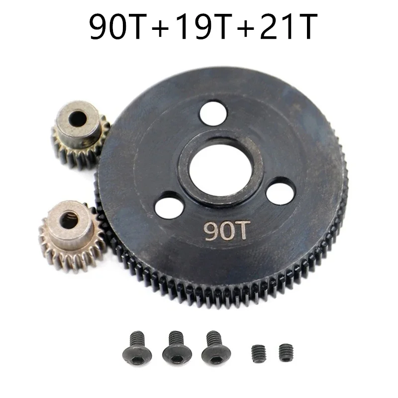 

CatRC 1 комплект 86T 90T стальная зубчатая шестерня с 19T 21T Шестерня для Traxxas Slash 2WD штамп нержавеющий Bandit 1/10 RC машина обновленная P
