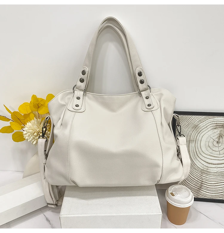 Borsa Hobo femminile Borsa a tracolla di grande capacità Borsa grande Stylsih Borsa a tracolla Hobo da donna in morbida pelle Borsa shopper da donna_voghion.com