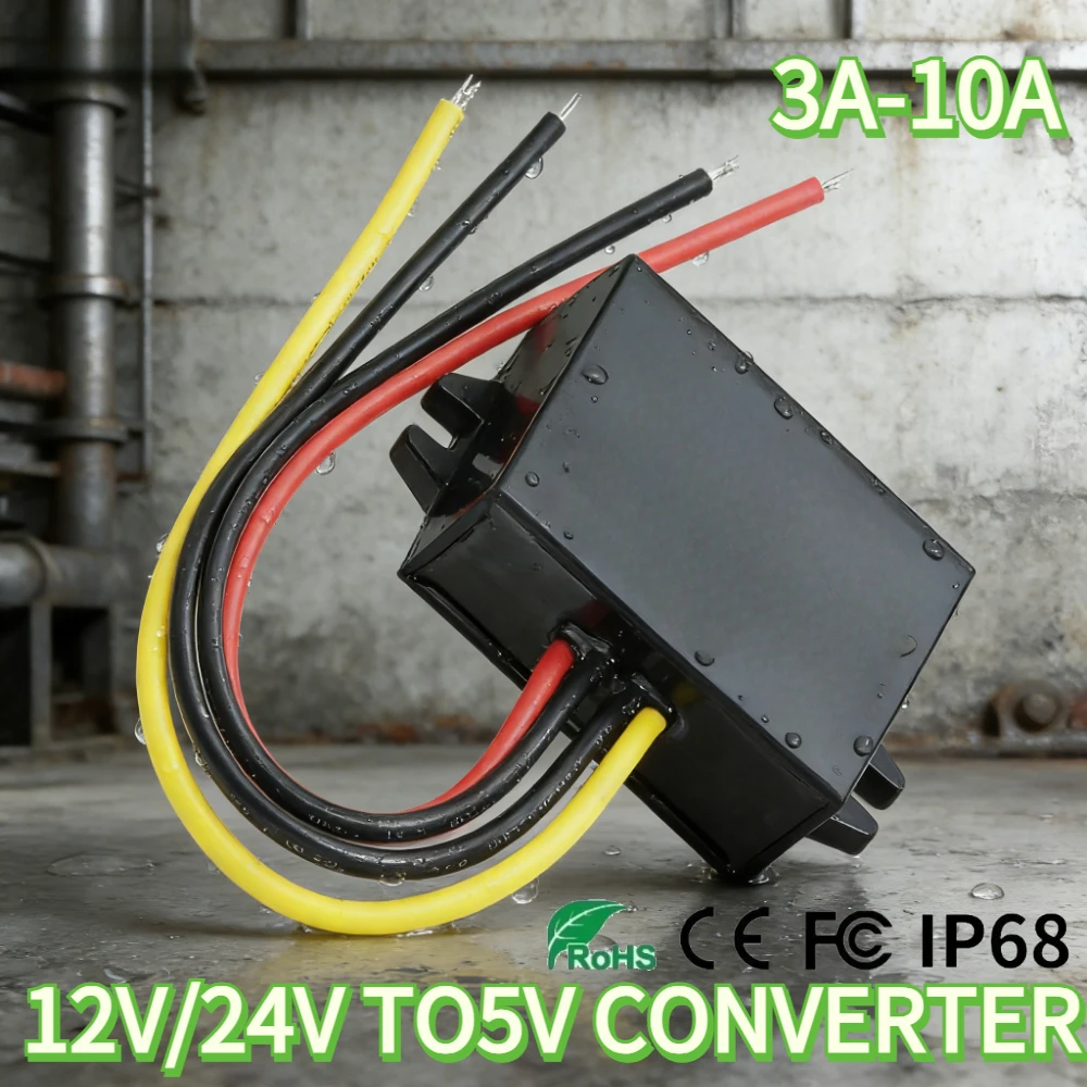 12V 24V에서 5V 3A 5A 10A로 변환하는 8-36V에서 5V DC-DC 스텝..