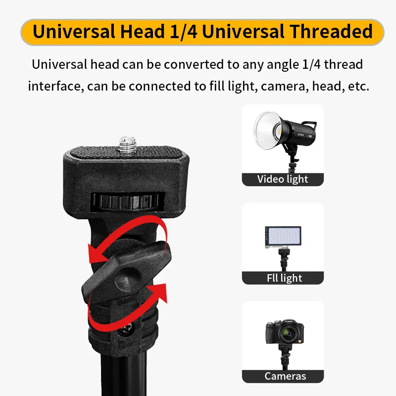 Gepege 160cm Live Broadcast Tripod Landing Type Camera Selfie Video Light Frame Metal Holder Phone Tripod Stand YouTube Premium