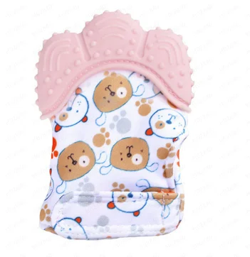 Description Picture 5 of itemBaby Silicone Mitts Teething Mitten Cartoon Shaped Glove Soft Teether
