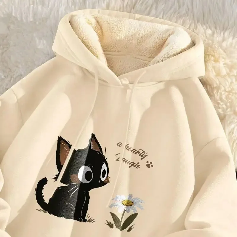 Sweat à capuche en velours d'agneau Extra épais pour hommes, mode d'hiver, Style japonais, veste de chapeau épaisse et chaude doublée en polaire pour adolescents