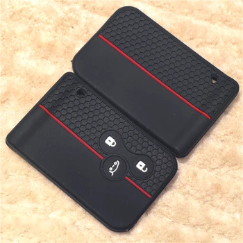 Silicone Keychain Car Keys Accessories Key Case Cover For Renault Megane Clio Megane 2 Scenic Stage Koleos Logan Region Card 1