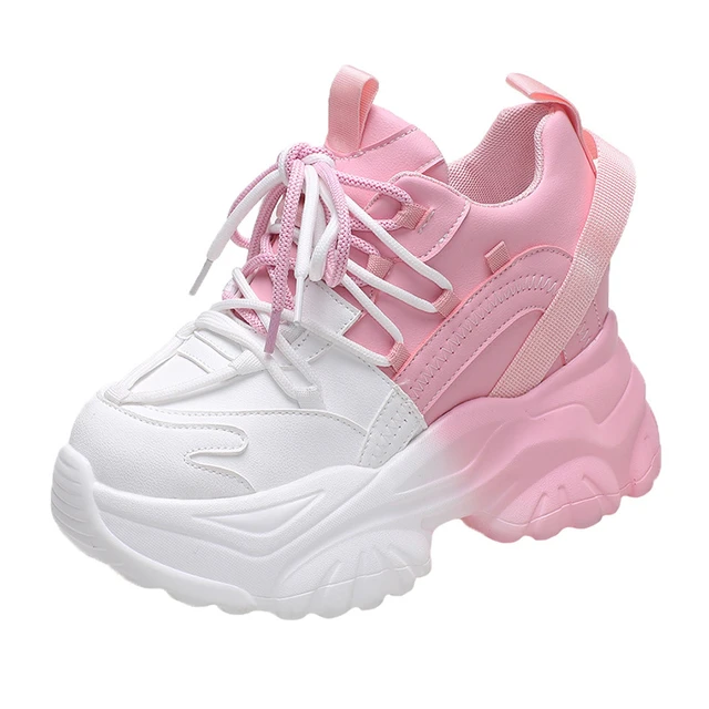  SGAOGEW Zapatos deportivos de plataforma blanca para mujer, zapatillas  deportivas para correr, calzado deportivo para caminar, zapatos de tenis  ligeros, Zapatilla Rosa 5 : Ropa, Zapatos y Joyería