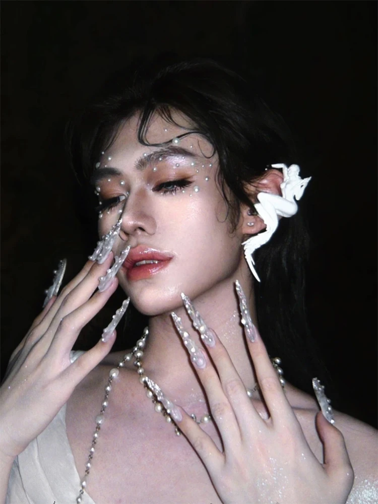 2024 New Mermaid Ear Hanging New Gothic Style Men's And Women's Jewelry Party Gift