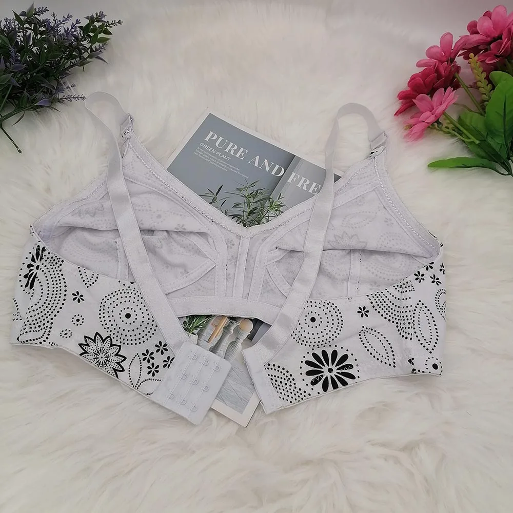 Women's Big Cup Wireless Bra Cotton Full Coverage Underwear Soft With Everyday Comfort 54F 52F 50F 48F 46F 44F 54E 52E 50E C30 4