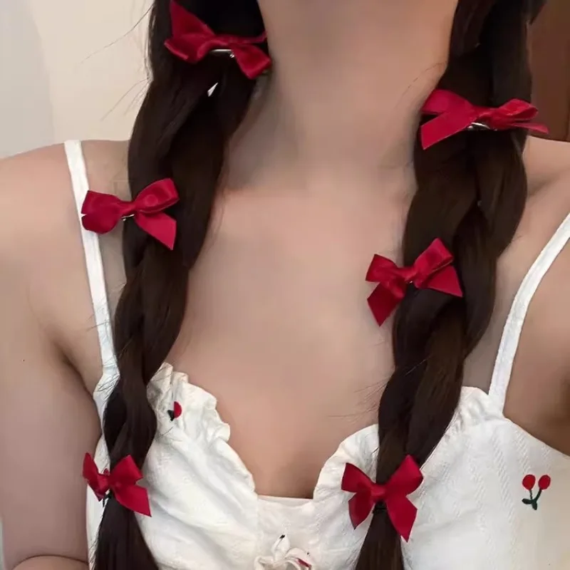 Simple French Butterfly Sweet Cool Bow Hair Clip Premium Feel Ballet Mini Ribbon Hairpin Korean Versatile Girl Hair Accessoires