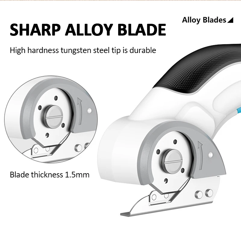 New Cordless Electric Tailor Scissors USB Charging Lithium-Ion Portable Home Tailor Electric Scissors for Cutting Fabric/Leather 4