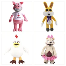 

35cm Dark Deception Plush Toy Horror Game Figure Doll Cute Rabbit Pig Chicken Panda Soft Stuffed Animal Fans Christmas Gift Toys