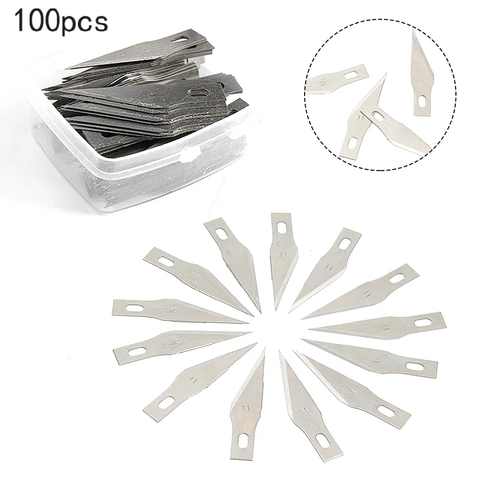 50/100pcs Carving Knife 11# Blades For X-acto Exacto Tool SK5 Graver Hobby Style Multi-function DIY Craft Tools