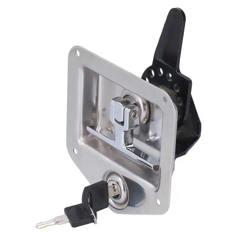 RV Door Lock Chrome Plating T Handle Trailer Door Latch for Caravan for Toolbox for