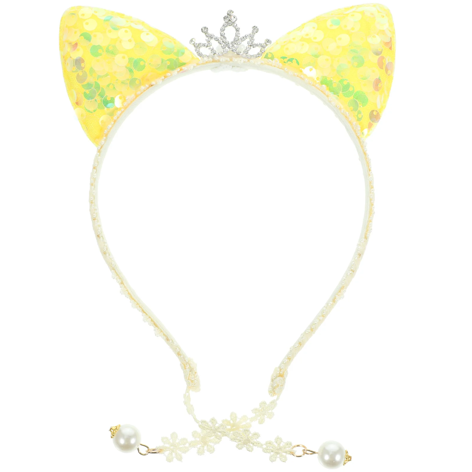 

Girls Headbands Gabby Cat Cat Ear Headband Glitter Sequin Animal Ears Headband Wedding Bridal Tiara Headband Hair Hoop