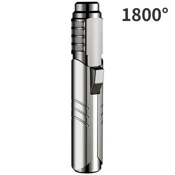 Metal Large Flame Spray Gun Blue Flame 1800°c Welding Gun Butane Gas Torch Lighter Outdoor Camping BBQ Kitchen Ignition Tool 1