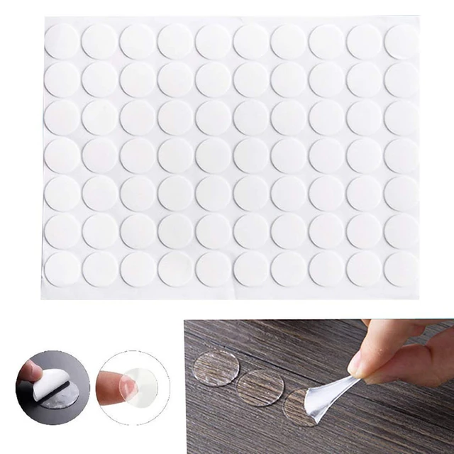 Double-Sided Adhesive Dots Acrylic 12mm Transparent Dots Tape Sticker for Craft DIY Decoration 1500pcs, Size: 12 mm, Blue