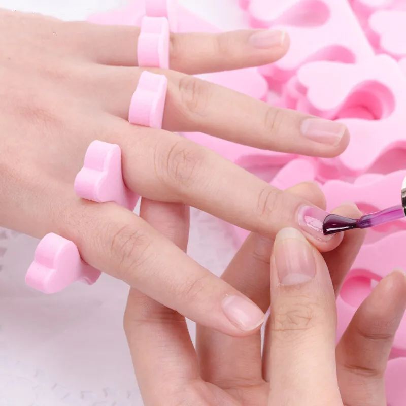 10/2pcs Nail Art Sponge Toe Separators Fingers Foots Dividers Soft UV Gel Polish Beauty Tools Manicure Pedicure Pack nail art tools toe separators toe spreader finger toe separator