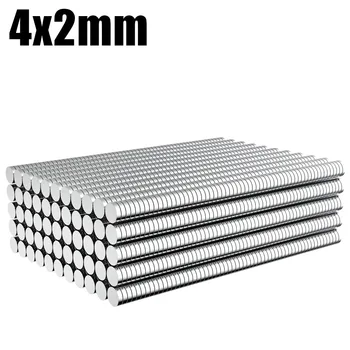 120pcs Powerful Round Magnet 4x2mm For Refrigerator,Office,DIY 1