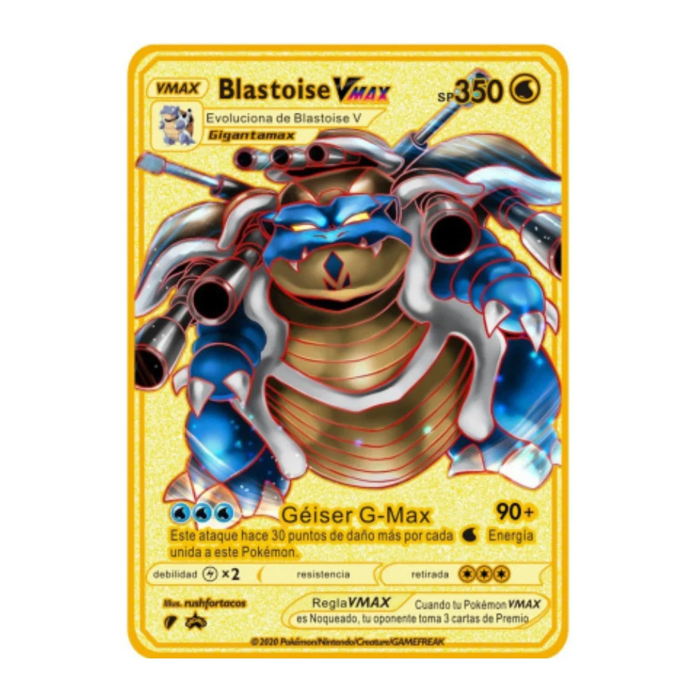 thumbnail image 1 of 10000 Arceus Vmax DIY Golden Cards in Spanish Iron Metal Pokmo Letters Kids Gift Game Collection Cards, 1 of 5