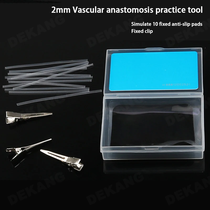 Microsurgery End To End Anastomosis Simulation Blood Vessel 2mm5mm Measurement Suture Skills Training Model Vascular Exercises microsurgery training model